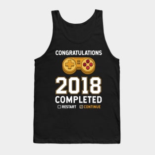 2018 Completed Video Game Funny T-shirt Tank Top